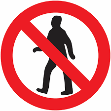 پیدل چلنے والوں کے لیے داخلہ منع ہے - Regulatory Signs Traffic Sign in Pakistan